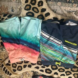 Colorful Kids Swim Shorts bundle 6-7